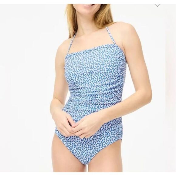 J Crew Strapless printed one piece swimsuit size XXS m1 - Picture 1 of 6